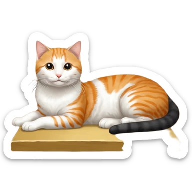 створити чарівного котика  на чотирьох лапках  махає  хвлстиком sticker