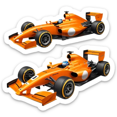 mclaren formula 1 car sticker