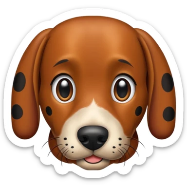 teckel con manchas  sticker