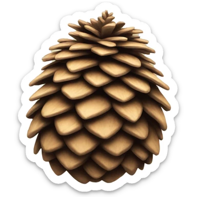 pine cone sticker