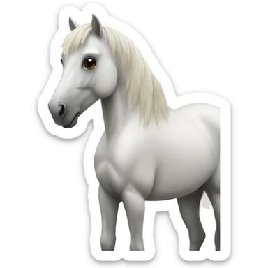 Horses on the beach sticker