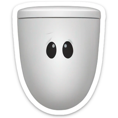 Jeremy Renner's head inside of a toilet sticker