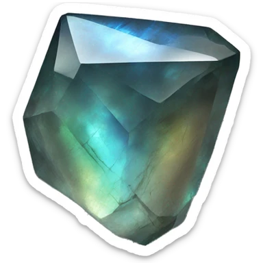Labradorite crystal sticker