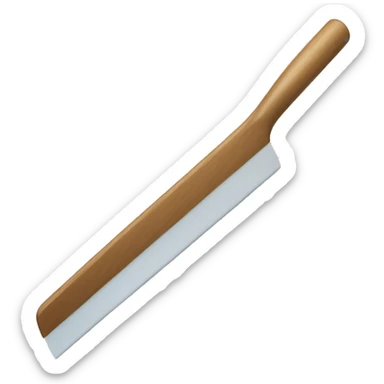 squeegee with long wooden handle sticker