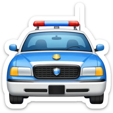 police car sticker