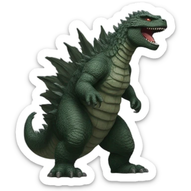 Godzilla sticker