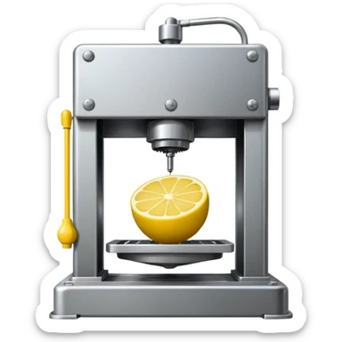 mac os icon hydraulic press machine lemon sticker