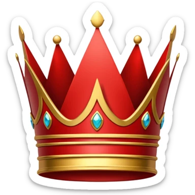 RED Crown King sticker