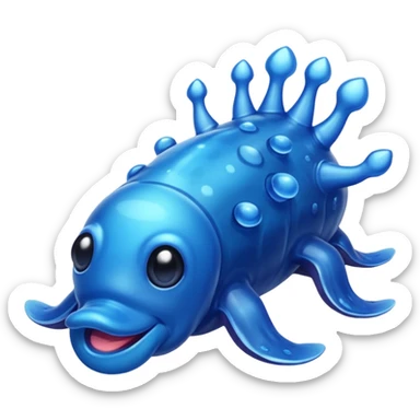 blue glaucus sticker
