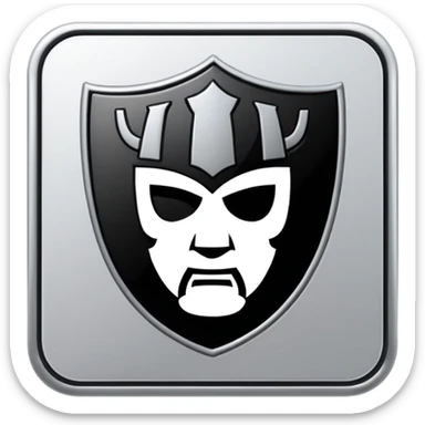 make me a 1x1 aspect ratio emoji that says raiders sticker