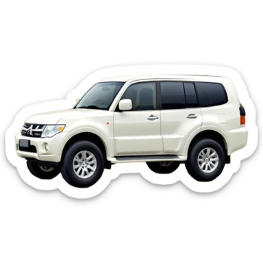 Mitsubishi Pajero - Mitsubishi (Model Year: 2021) (Iconic colour: White) sticker