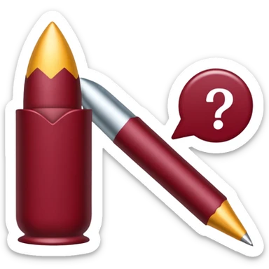 HAZ UNA lista de objetivos en color vino/rojo carmesí sticker