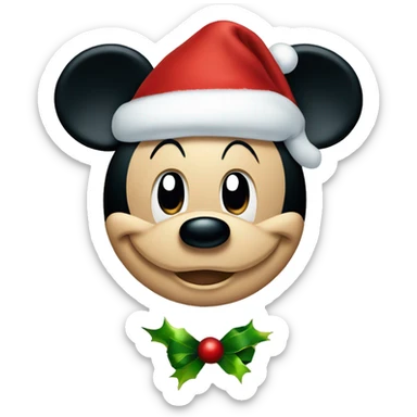 Christmas Mickey Mouse sticker