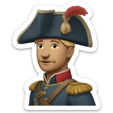 Dutch East India soldier from the past sticker