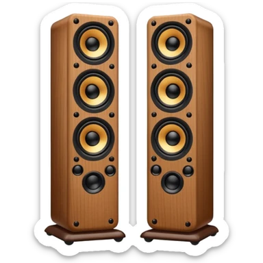 speaker towers sticker