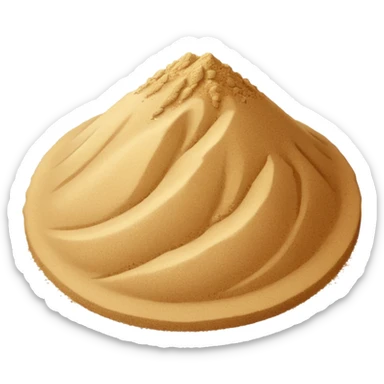 a sand themed yes sticker