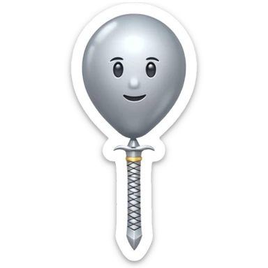  Sword balloon sticker
