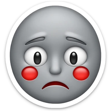unhappy emoji overlapping another unhappy emoji sticker