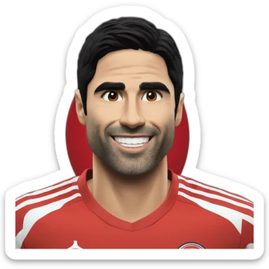 Mikel Arteta happy sticker