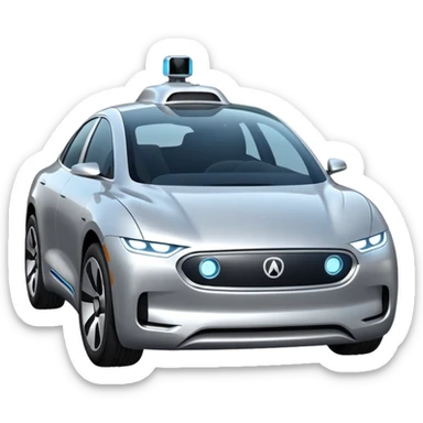 self driving car sticker