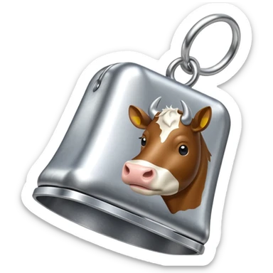 cow bell collar sticker