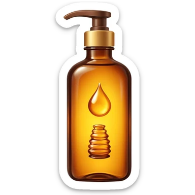 Tanning oil brown  sticker