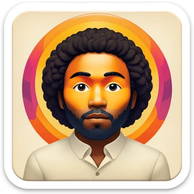Awaken my love by Childish Gambino vinyl cover sticker