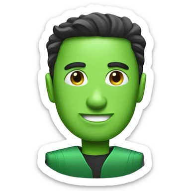 green tesla cybertrck sticker