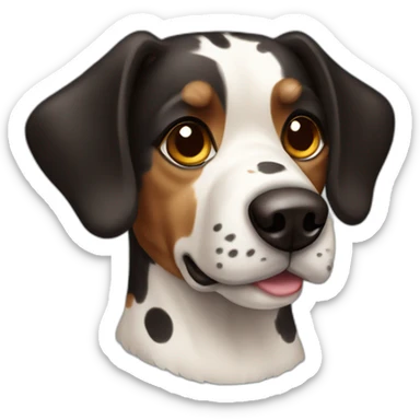 Black and brown Czech spotted dog sticker