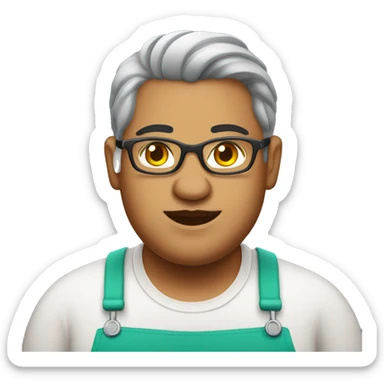 fat gay trans indian disabled barista  sticker