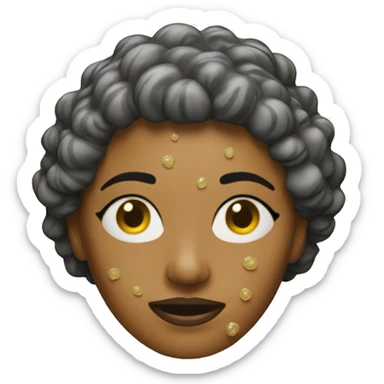 woman covered in glue sticker