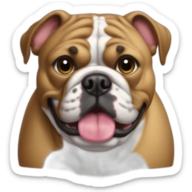 France-BullDog potato sticker