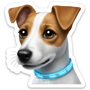 Jack Russell terrier as Tron sticker