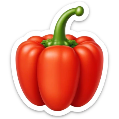red bell pepper sticker