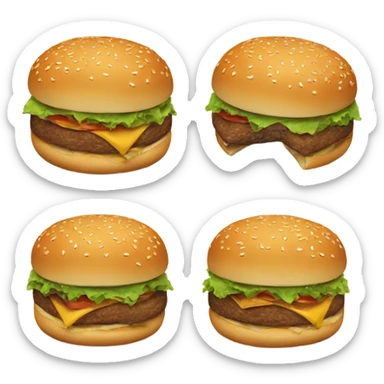 Burger sticker