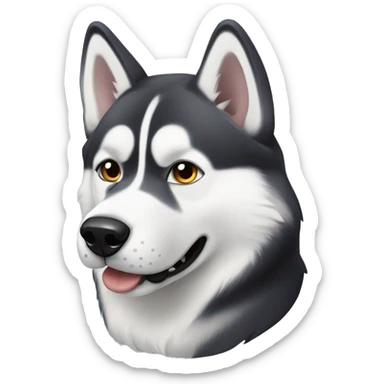 Husky siberiano com turbant sticker