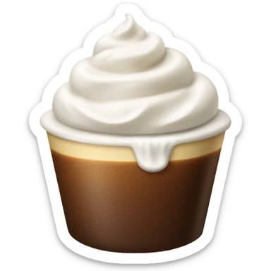 Coffee with whipped cream  sticker