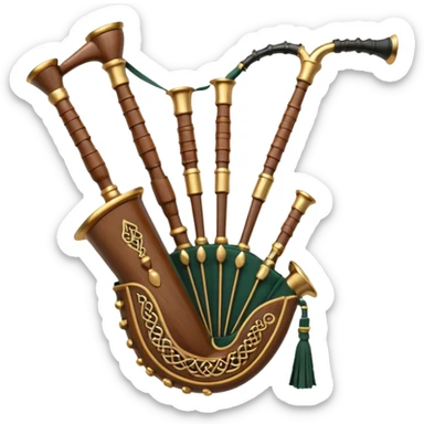 Scottish bagpipes sticker