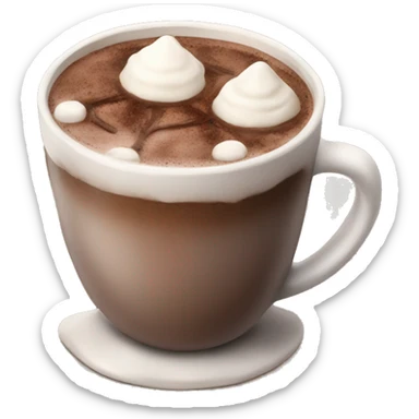 Christmas hot chocolate  sticker