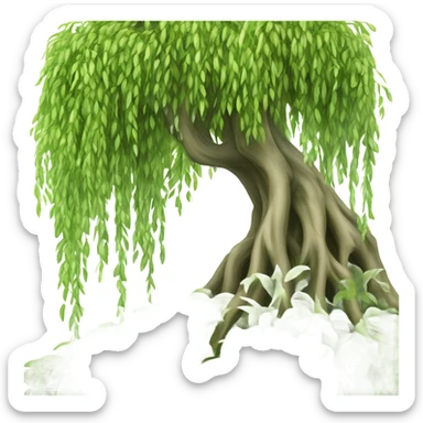 Weeping willow tree sticker