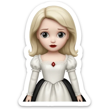 Annabelle doll from The Conjuring movie sticker