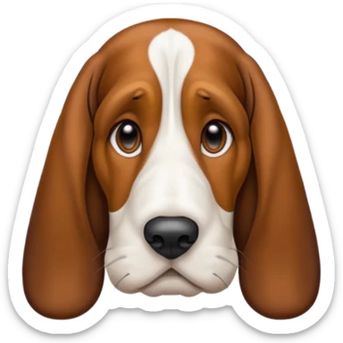 Basset hound sticker
