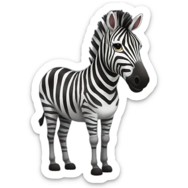 zèbre et un gnou sticker