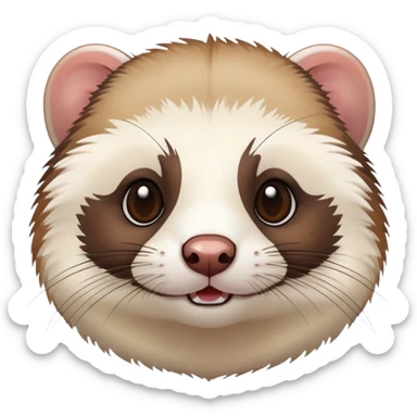 Ferret face emoji sticker