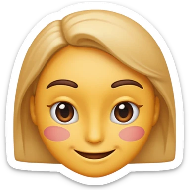 Emoji that is smirking 😏 and wiggling its eyebrows seductively sticker