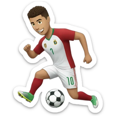 Ronaldo jamping  sticker