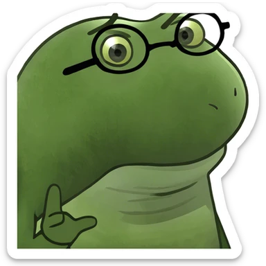 a mustache that is also a caterpillar  sticker