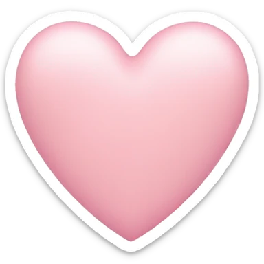 pastel pink heart sticker