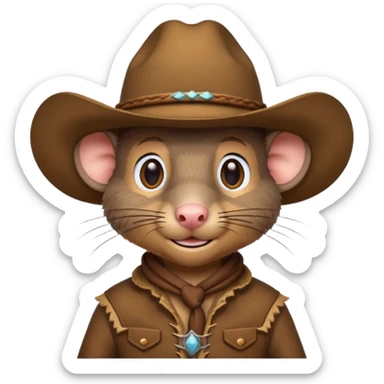 Combine 🐀 and 🤠 sticker
