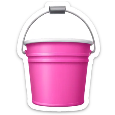 pink paint bucket sticker